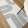 99DECO - Tapis antidérapant - Forgeo - vinyle - int./ext. - Multicolore - 120x200cm - vignette