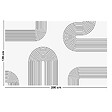 99DECO - Tapis antidérapant - Forgeo - vinyle - int./ext. - Multicolore - 120x200cm - vignette