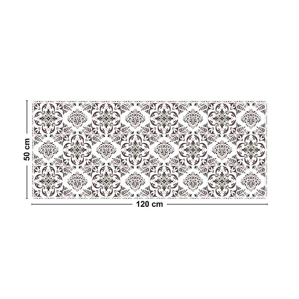 99DECO - Tapis antidérapant - Agathe - vinyle - int./ext. - Multicolore - 50x120cm - large