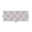 99DECO - Tapis antidérapant - Agathe - vinyle - int./ext. - Multicolore - 50x120cm - vignette