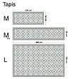 99DECO - Tapis antidérapant - CC Léonie - vinyle - int./ext. - Bleu - 50x120cm - vignette