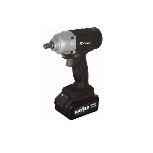 RIBIMEX - Clé a choc r-bat20 sur batterie 20 Volts 4 ampères avec chargeur rapide - large