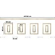 99DECO - Kit de 4 moulures murales en bois Pin des Landes - Prêt à coller et peindre - Antoinette - 4 mètres - vignette