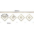 99DECO - Kit de 4 moulures murales en bois Pin des Landes - Prêt à coller et peindre - Victorine - 4 mètres - vignette