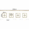 99DECO - Kit de 4 moulures murales en bois Pin des Landes - Prêt à coller et peindre - Florine - 4 mètres - vignette