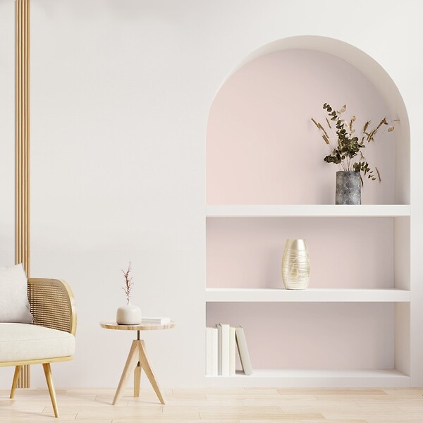99DECO - Peinture Mur Velours - Rose Pastel - Interieur - 1l - large