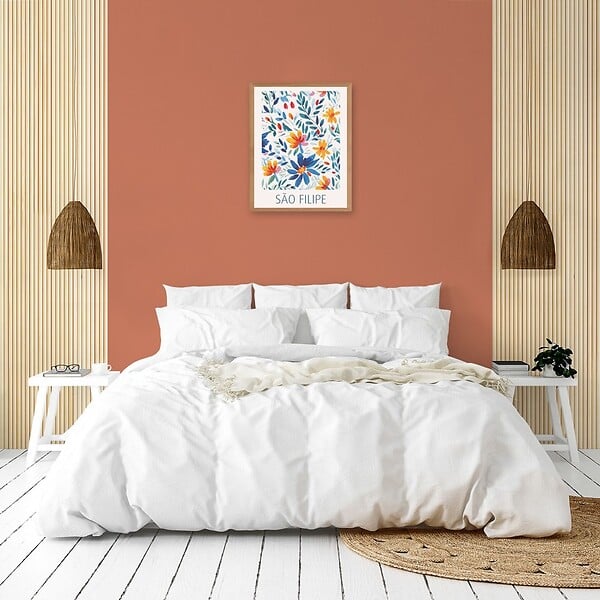 99DECO - Peinture Mur Velours - Terracotta - Interieur - 1l - large