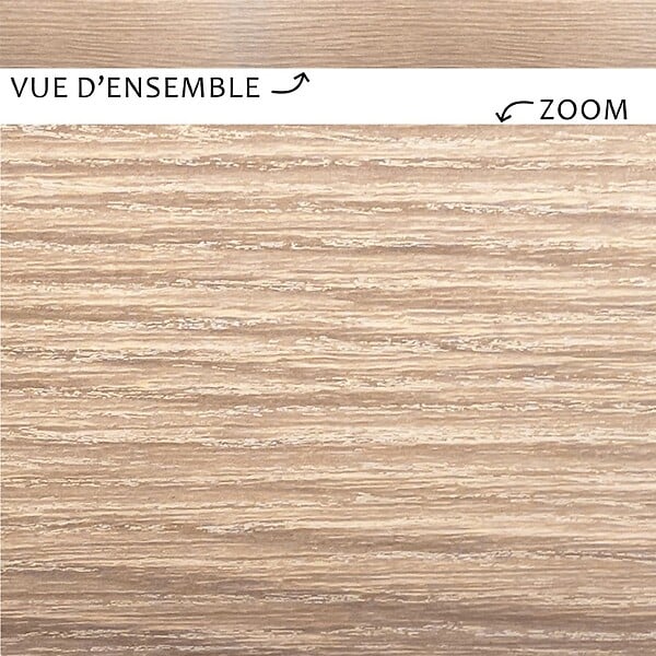 99DECO - Plinthes PVC adhésives décoratives pour sol - Lot de 10 - 100x8 cm (10m) Beige - Effet Bois Chêne Brut - large