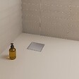SANIVERRE - CARA Caniveau de douche carré inox 15 x 15 cm avec siphon anti-odeurs, drainage 36l/min, hauteur réglable - vignette