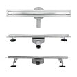 SANIVERRE - TIKA Caniveau de douche italienne compact L.120 cm acier inoxydable avec siphon 360°, drainage 36l/min - vignette