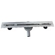 SANIVERRE - DEKI Caniveau de douche italienne slim L.110 cm acier inoxydable avec siphon 360°, drainage performant - vignette