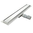 SANIVERRE - DALA Caniveau de douche Italienne inox L.80 cm avec siphon anti-odeurs + filtre, drainage performant - vignette