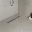 SANIVERRE - JAZY Caniveau de douche L.60 cm design linéaire, acier inoxydable, siphon anti-odeurs, drainage élevé - vignette