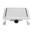 SANIVERRE - CARA Caniveau de douche carré inox 20 x 20 cm avec siphon anti-odeurs, drainage 36l/min, hauteur réglable - vignette