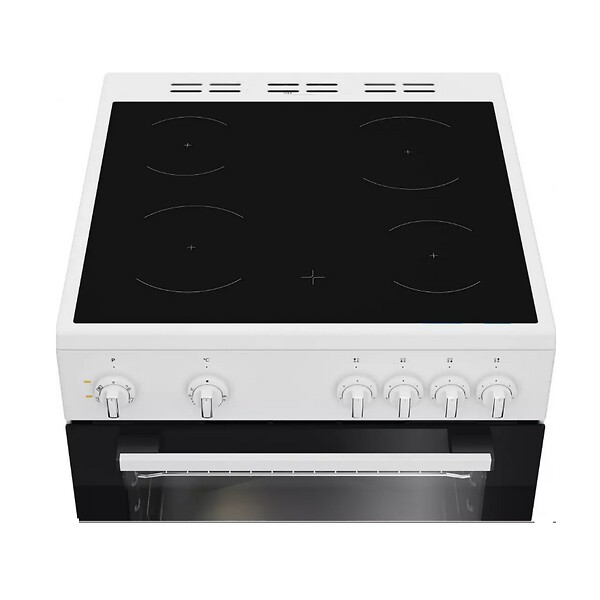 INDESIT - Cuisinière Vitrocéramique 72l 4 Feux Blanc - I6V5KCW - large