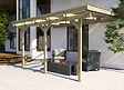 WEKA - Pergola adossée en bois 671 T3 - L.424xH.271xP.306cm - vignette