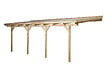 WEKA - Pergola adossée en bois 671 T5 - Vert - L.704xP.306cm - vignette