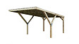 WEKA - Carport Y simple 612  - Surface hors tout 18.54m2 - couverture acier - vignette