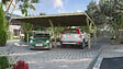 WEKA - Carport Y double  612  - Surface hors tout 35.88m2 - couverture acier - vignette