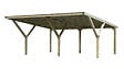 WEKA - Carport Y double  612  - Surface hors tout 35.88m2 - couverture acier - vignette