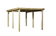WEKA - Carport simple 617 T1  - Surface hors tout 16.49m2 - couverture acier - vignette