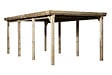 WEKA - Carport simple bois 617 T2 - Naturel - L.322xP.612cm - vignette