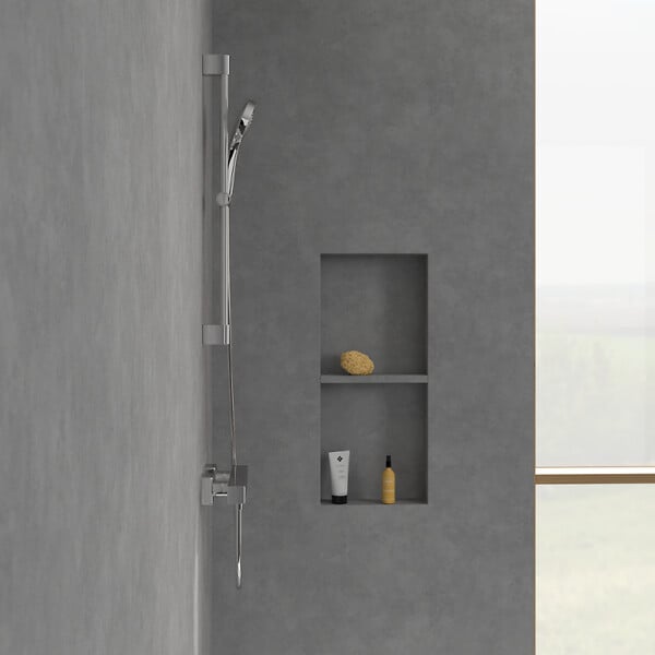 VILLEROY ET BOCH - Mitigeur douche thermostatique  Universal rectangle Chrome - large