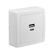 DEBFLEX - DEBFLEX - BLOK PRISE USB DOUBLE A+C 3.1A SAILLIE BLANC - vignette