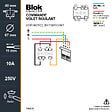 DEBFLEX - BLOK INTERRUPTEUR VOLET ROULANT BLANC - vignette