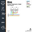 DEBFLEX - BLOK DOUBLE PRISE DE COURANT 2P+T SAILLIE BLANC - vignette