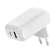 DEBFLEX - DEBFLEX - CHARGEUR SECTEUR DOUBLE ENTREE BOOSTCHARGE 42W BLANC - vignette