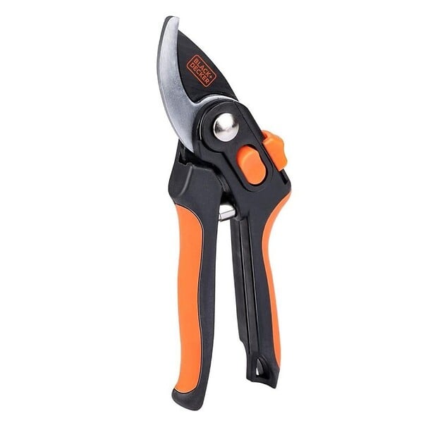 BLACK+DECKER - Sécateur de jardin Lame en Acier Trempé 20.3cm - Ciseaux de Jardin Coupe 13mm Plantes, Haies et Fleurs  Black&Decker - large