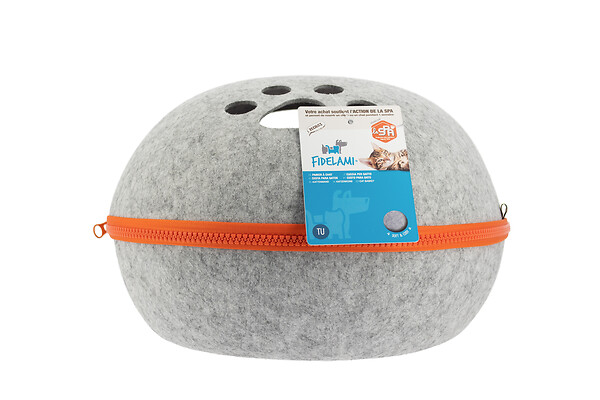 FIDELAMI - panier chat feutrine - large