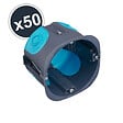 DEBFLEX - DEBFLEX - BOITE D'ENCASTREMENT STOPAIR MULTIMATERIAUX 1 POSTE D67 P50 GRIS BLEU Lot x 50 - vignette