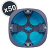 DEBFLEX - DEBFLEX - BOITE D'ENCASTREMENT STOPAIR MULTIMATERIAUX 1 POSTE D67 P50 GRIS BLEU Lot x 50 - vignette