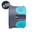 DEBFLEX - DEBFLEX - BOITE D'ENCASTREMENT STOPAIR MULTIMATERIAUX 1 POSTE D67 P50 GRIS BLEU Lot x 50 - vignette