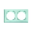 DEBFLEX - DEBFLEX - CASUAL EVO PLAQUE DE FINITION 2 POSTES VERT D'EAU - vignette