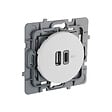 DEBFLEX - DEBFLEX - CASUAL EVO MECANISME DOUBLE USB A+C BLANC - vignette
