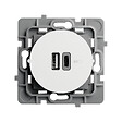 DEBFLEX - DEBFLEX - CASUAL EVO MECANISME DOUBLE USB A+C BLANC - vignette