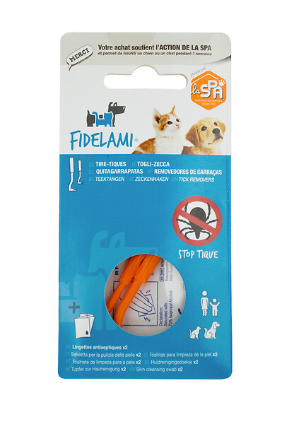 FIDELAMI - kit 2 tire-tiques +2 lingettes - large