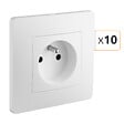 DEBFLEX - DEBFLEX - CALY PRISE 2P+T BLANC - BOITE CARTON DE 10 - vignette