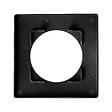DEBFLEX - DEBFLEX - CASUAL EVO PLAQUE DE FINITION 1 POSTE NOIR INTENSE - vignette