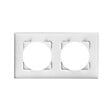 DEBFLEX - DEBFLEX - CASUAL EVO PLAQUE DE FINITION 2 POSTES BLANC PUR - vignette