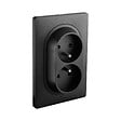 DEBFLEX - DEBFLEX - CALY DOUBLE PRISE 2P+T 1 POSTE NOIR - vignette