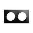 DEBFLEX - DEBFLEX - CASUAL EVO PLAQUE DE FINITION 2 POSTES NOIR INTENSE - vignette