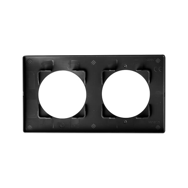 DEBFLEX - DEBFLEX - CASUAL EVO PLAQUE DE FINITION 2 POSTES NOIR INTENSE - large