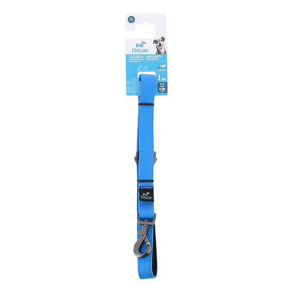 FIDELAMI - laisse premium bleue - large