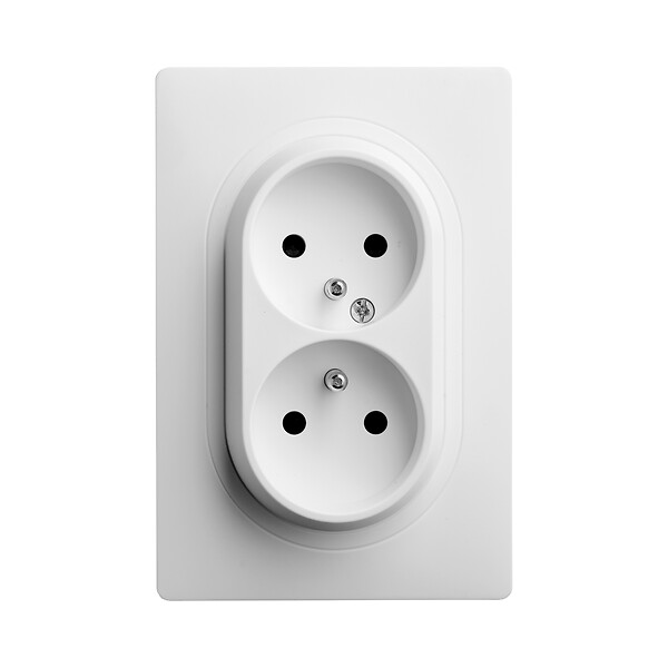 DEBFLEX - DEBFLEX - CALY DOUBLE PRISE 2P+T 1 POSTE BLANC - large