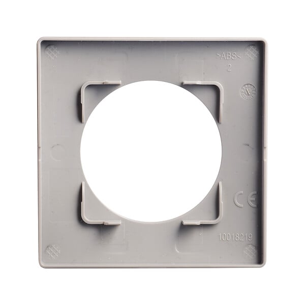 DEBFLEX - DEBFLEX - CASUAL EVO PLAQUE DE FINITION 1 POSTE GRIS PLATINE - large