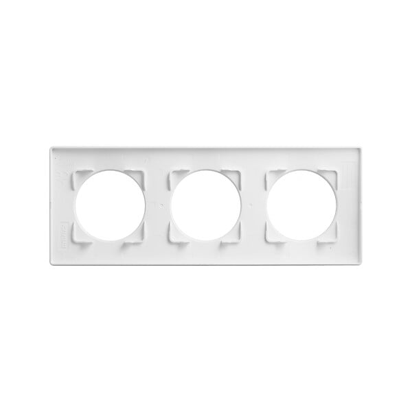 DEBFLEX - DEBFLEX - CASUAL EVO PLAQUE DE FINITION 3 POSTES BLANC PUR - large